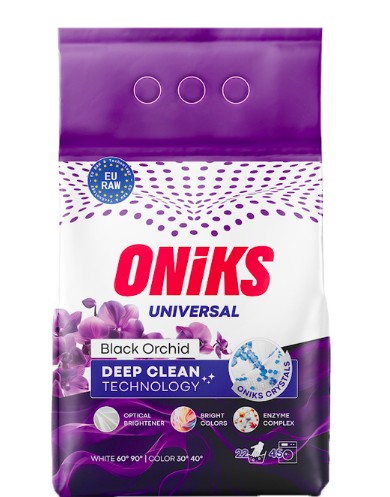 Oniks порошок пральний 2,25кг безфосфатний Universal Black Orchid